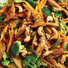 Honey soy chicken and broccoli stir-fry with rice